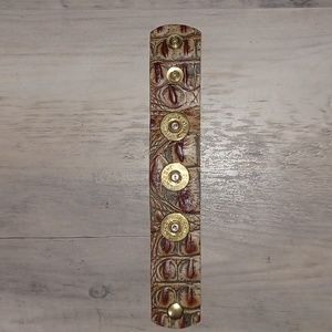 Fiocchi Croc Leather Shelling Bracelet